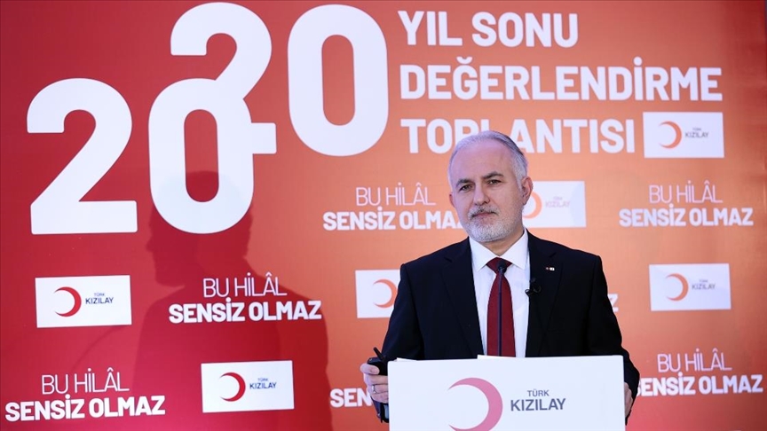 Türk Kızılay Başkanı Kınık: 2020 yılında 834 milyon 277 bin 69 TL karşılığında bir insani yardımı ulaştırdık