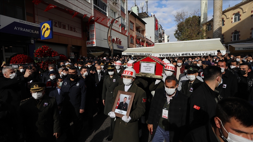 Sehit Uzman Cavus Ozbent Izmir De Son Yolculuguna Ugurlandi