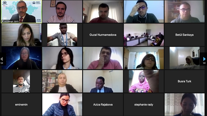AA Haber Akademisi 2020'de 50 ülkeden 888 gazeteciye eğitim verdi