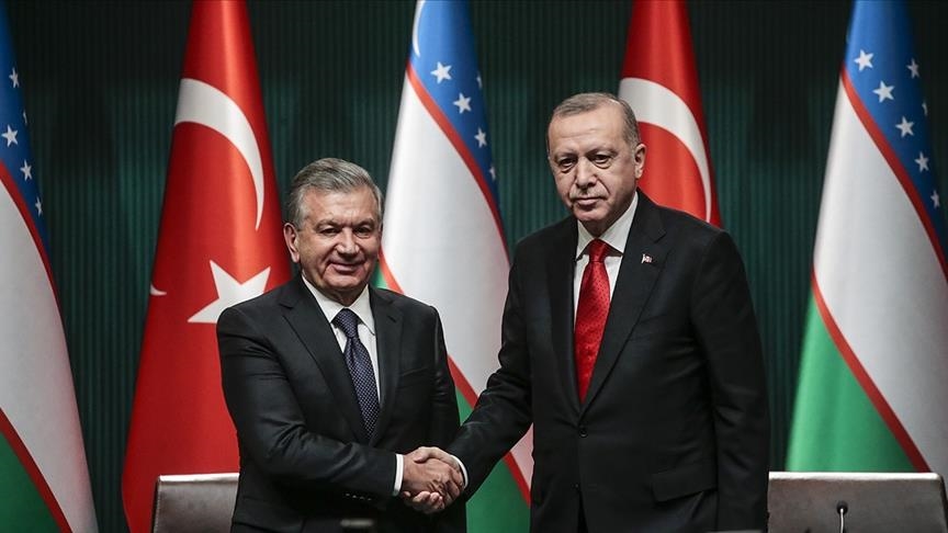 Turkish, Uzbek leaders discuss bilateral ties