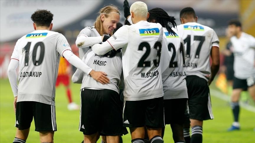 Besiktas beat Kayserispor 2-0 to move top of Super Lig