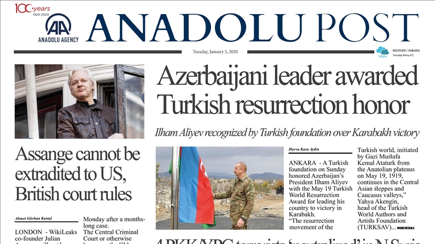 Anadolu Post - Issue of January 5, 2021