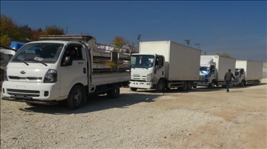 Turkish aid agencies send supplies to Idlib, Syria