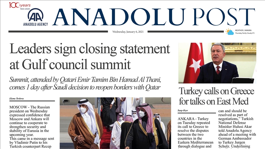 Anadolu Post - Issue of January 6, 2021