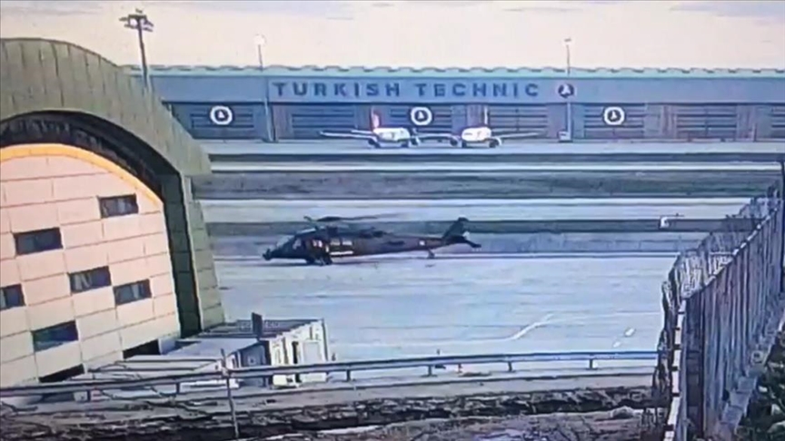 İstanbul'da askeri helikopterin karıştığı kaza anı kameralara yansıdı