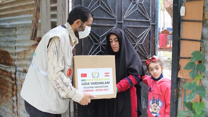 Turkish charity sends aid to Palestinian refugees