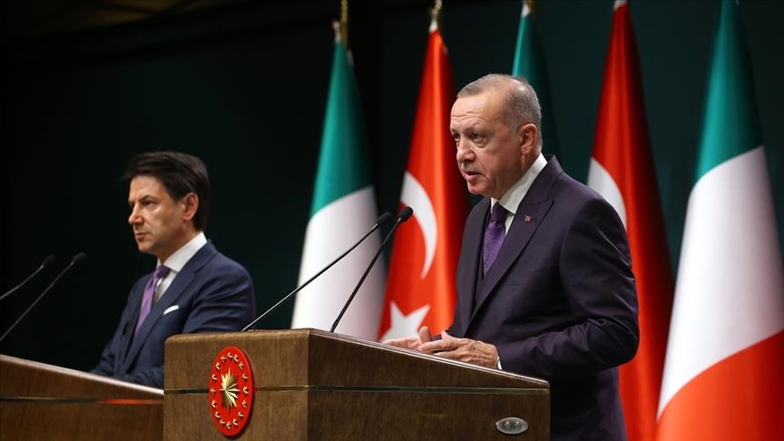 Erdogan souhaite améliorer les relations entre la Turquie et l'Italie  