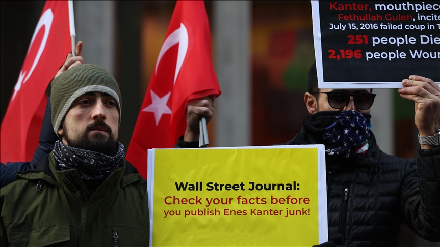 Turks protest against Wall Street Journal over article