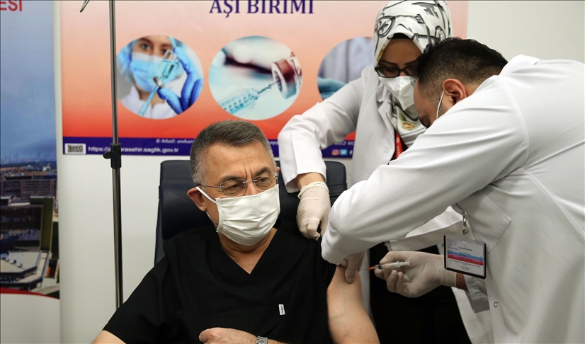 Zv/presidenti turk Fuat Oktay pranoi vaksinën kundër COVID-19