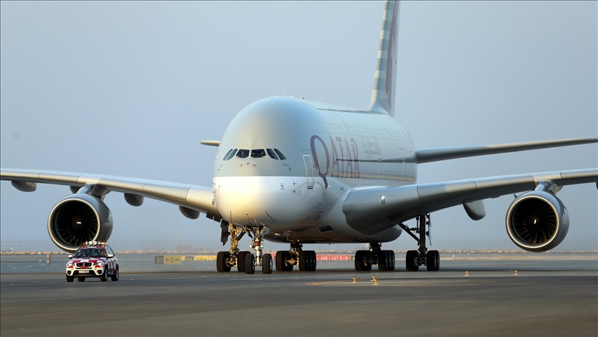 1st Qatari plane in Egypt since reconciliation deal