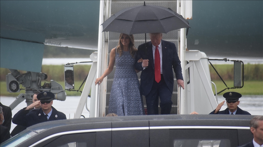Donald Trump y Melania abandonan la Casa Blanca antes de la ceremonia de investidura de Joe Biden