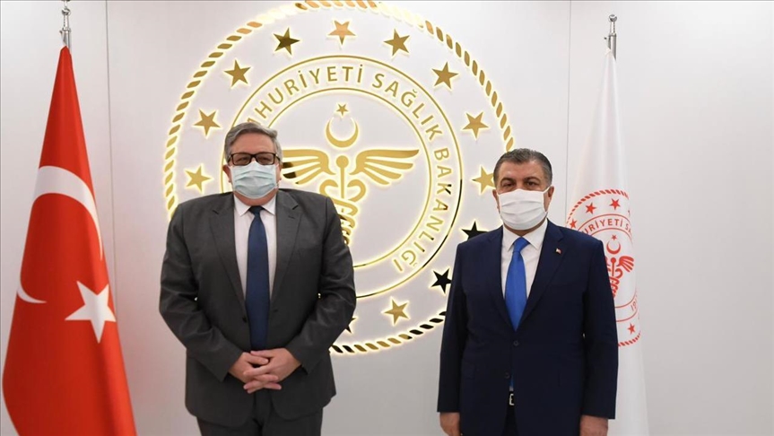 Turkey's health minister meets with Russian ambassador