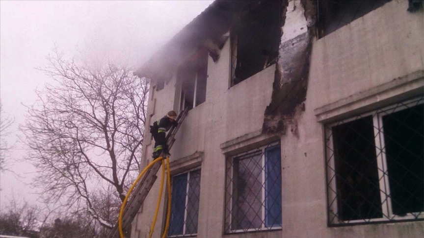 Ukrayna'da bir huzurevinde çıkan yangında 15 kişi öldü