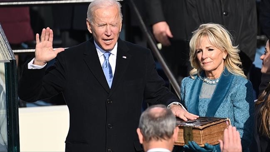Biden sworn-in to office with 5-inch thick family Bible