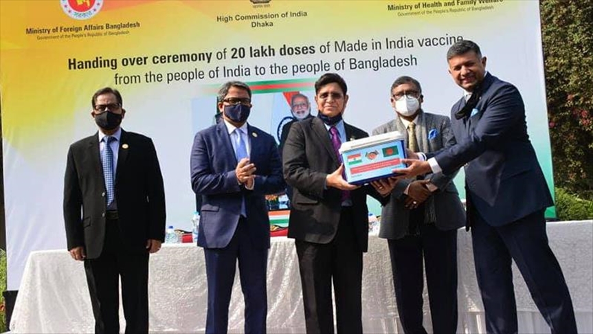 Bangladesh gets 2M doses of Oxford vaccine from India