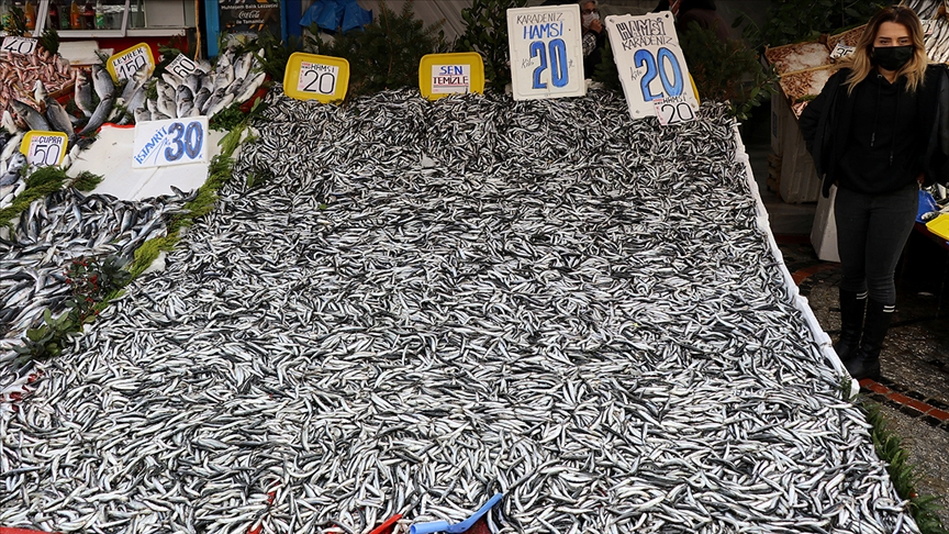 Karadeniz'deki hamsi bolluğu Edirne'deki tezgahları şenlendirdi