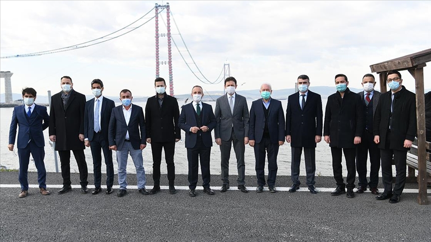 AK Parti Grup Başkanvekili Turan '1915 Çanakkale Köprüsü'nde incelemelerde bulundu