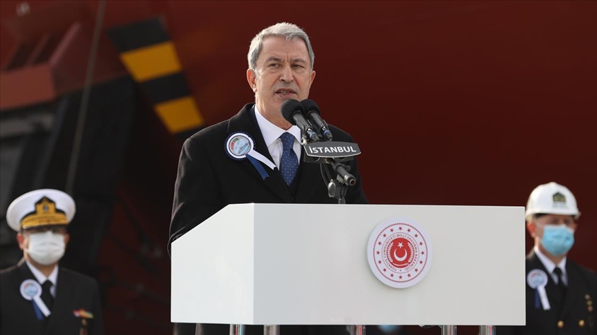 Bakan Akar: Yunanistan'la yapacağımız görüşmelerle meselelerin hukuk çerçevesinde ele alınmasını umuyoruz