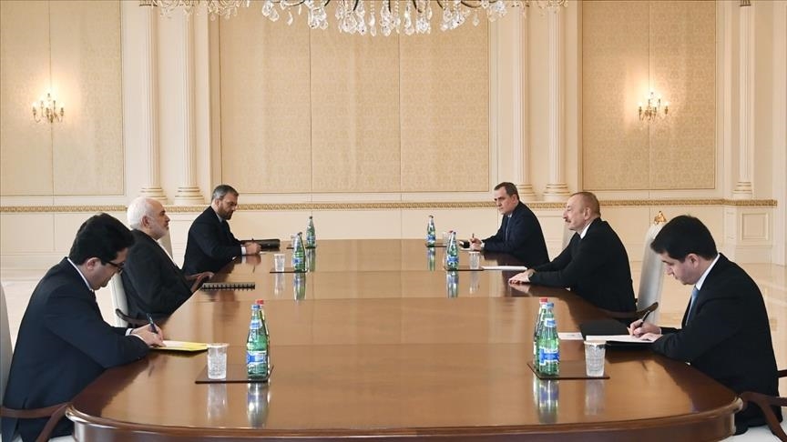 Azerbaijani leader, top Iranian diplomat meet in Baku