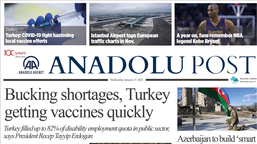 Anadolu Post - Issue of January 27, 2021