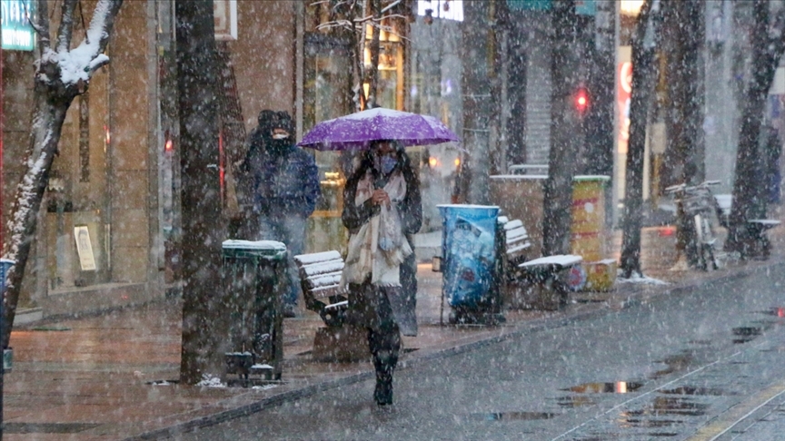 İstanbul''da karla karışık yağmur bekleniyor