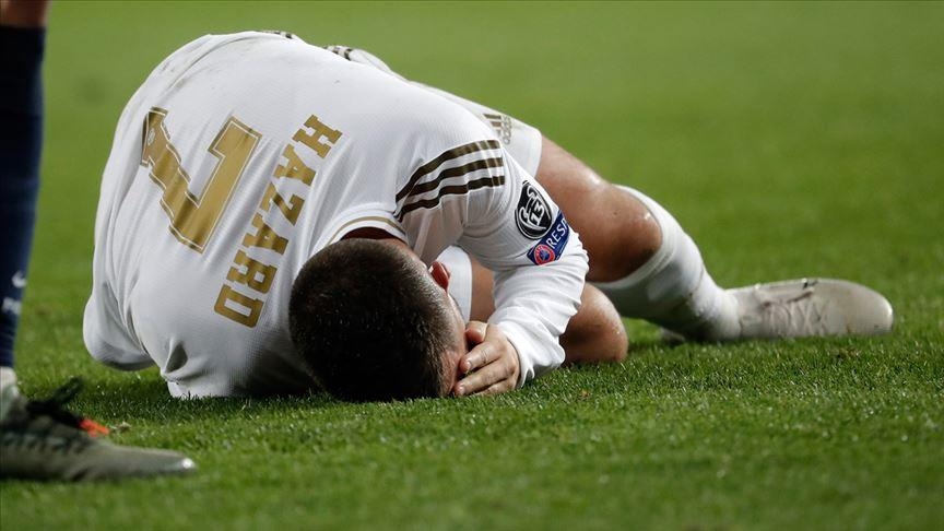 Real Madrid's Belgian star Hazard faces muscle injury