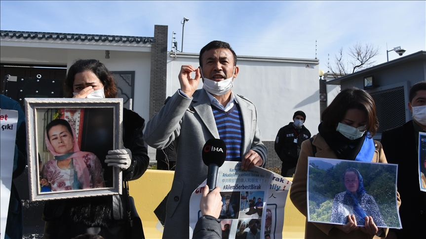 Masyarakat Uighur di Turki kembali gelar protes di depan Kedubes China