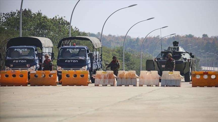 5 arrested as 1st anti-coup protest staged in Myanmar