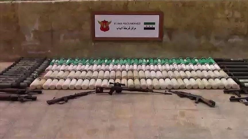 Arms, ammunition for PKK terrorists seized in N.Syria