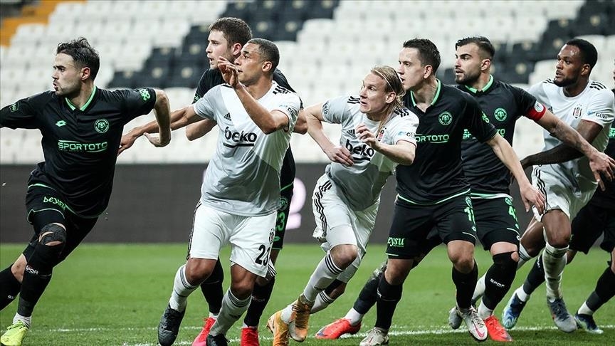 Football: 10-man Besiktas beat Konyaspor 1-0 at home
