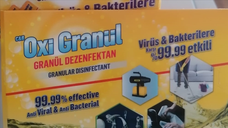 Türk girişimciler su bazlı granül dezenfektan üretti