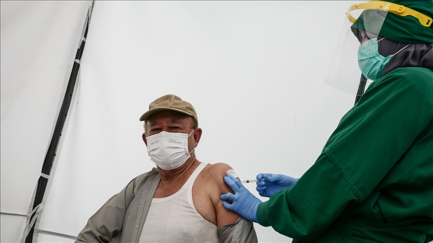 Indonesia starts vaccinating elderly health workers