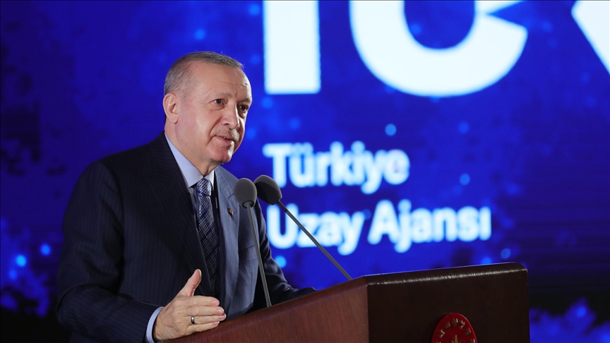 Serokomar Erdogan di Civîna Danasîna Bernameya Fezayê ya Neteweyî de axivî