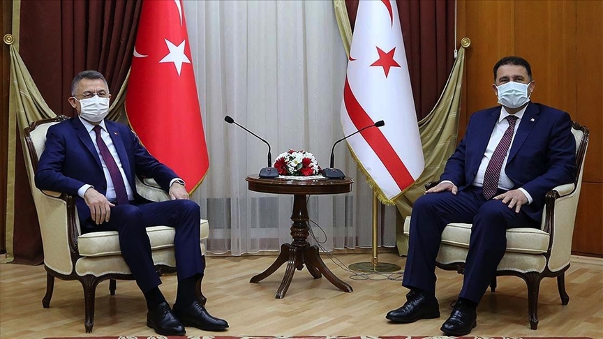 Ο Αντιπρόεδρος Oktay συναντά τον πρωθυπουργό της ΤΔΒΚ Saner