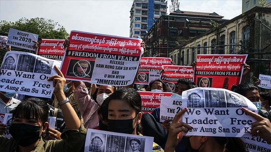 Burma İnsan Hakları Ağı, ABD'nin Myanmar'da darbecilere yaptırım kararını memnuniyetle karşıladı