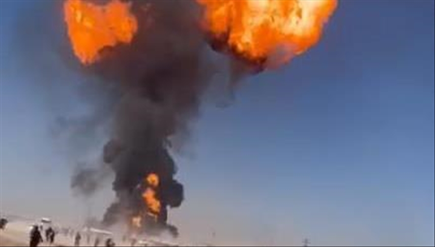 Massive fire engulfs Afghan port bordering Iran