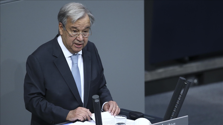 UN head urges eased tensions to solve world's problems