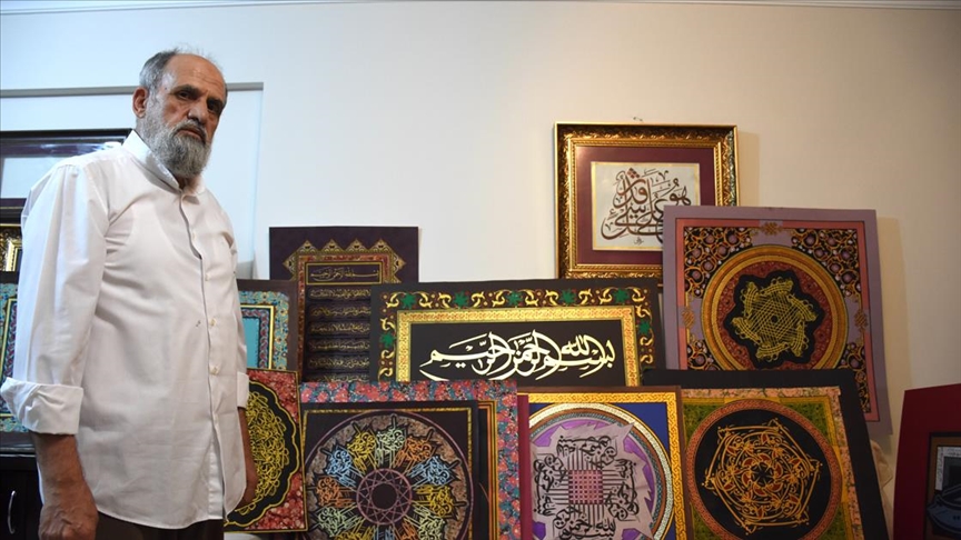 Hattat Mustafa Antika 8'inci kişisel sergisini açmaya hazırlanıyor