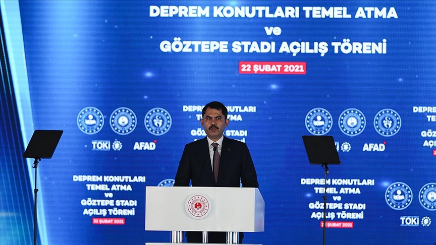 Çevre ve Şehircilik Bakanı Kurum: İzmir'de 1841 konutun inşasına başlıyoruz