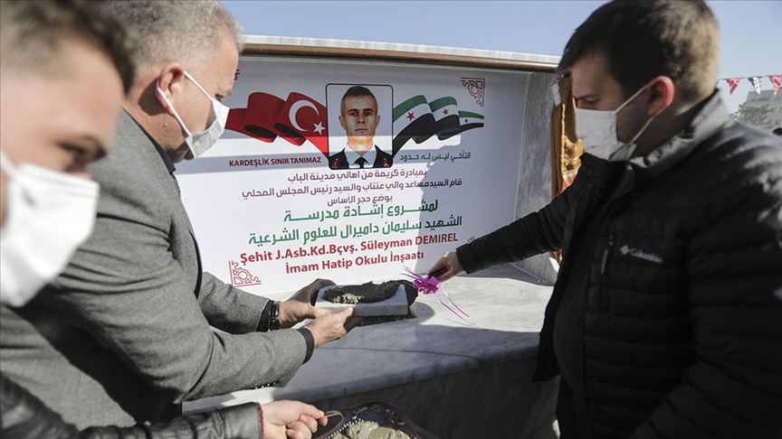 Suriyeliler, Şehit Jandarma Astsubay Kıdemli Başçavuş Süleyman Demirel'in adını Bab'da yaşatacak