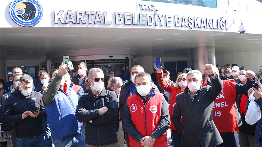 Kartal Belediyesine grev kararı asıldı