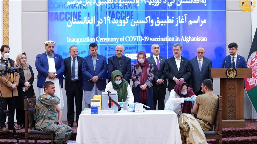 Afghanistan begins COVID-19 vaccination drive