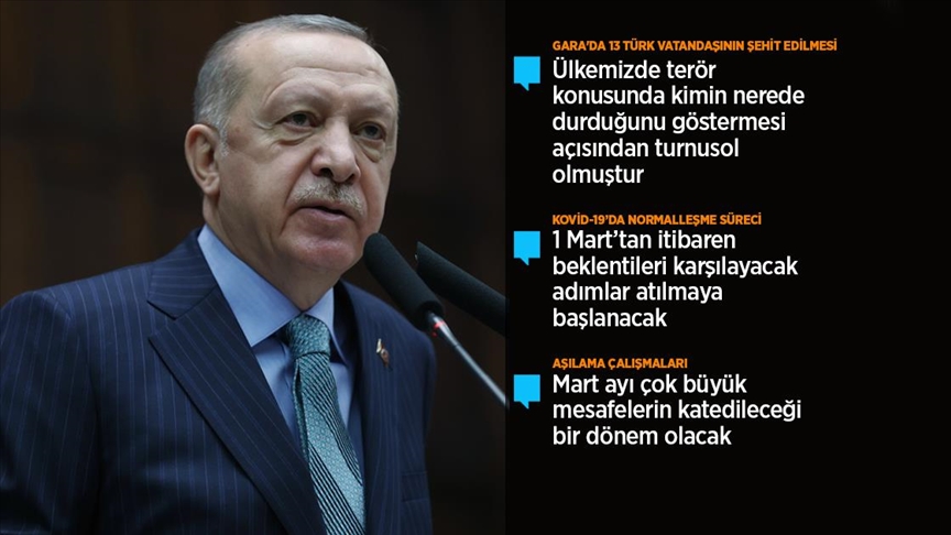 Cumhurbaşkanı Erdoğan: Cumhur İttifakı teröristleri inlerinde bitire bitire yoluna devam edecek
