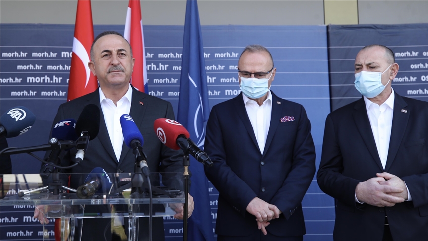 Çavuşoğlu, Hırvatistan'da konuştu: Afetlere karşı dayanışma içinde olmak gerekir