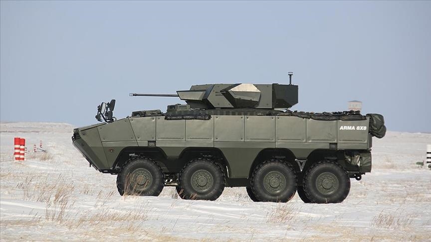 Казахстанские военные испытали турецкую бронетехнику ARMA-8×8 