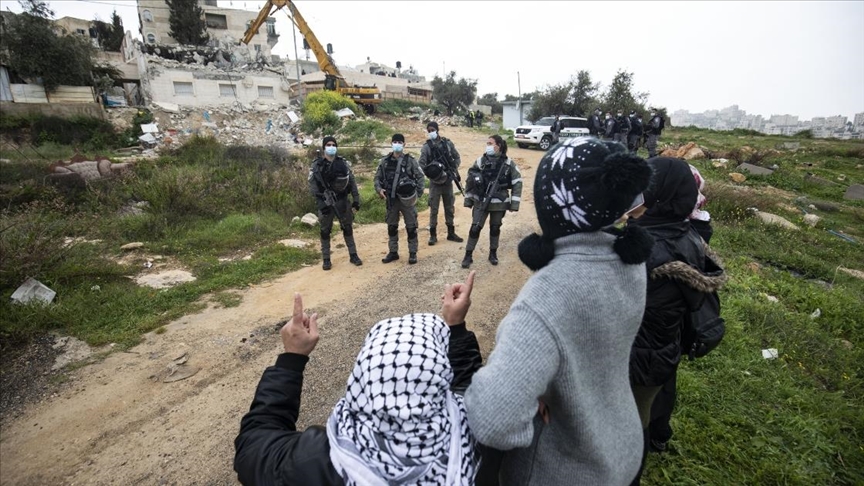 İsrail güçleri Kudüs'te engelli bir Filistinlinin evini 6'ncı kez yıktı