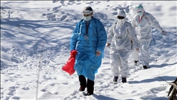 Turkish teams brave snowy roads to vaccinate elderly