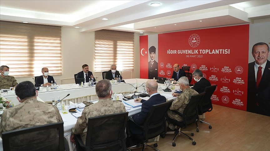 İçişleri Bakanı Soylu Iğdır'da güvenlik toplantısına katıldı