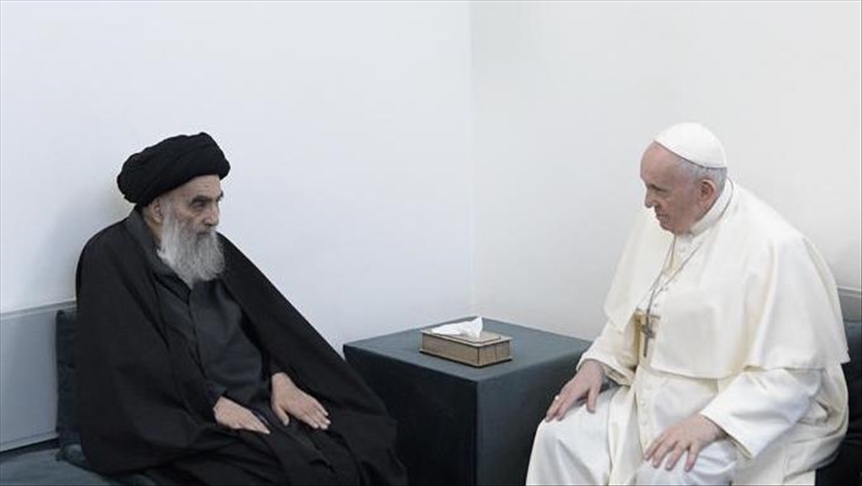 Paus Fransiskus bertemu dengan ulama Syiah Irak Sistani