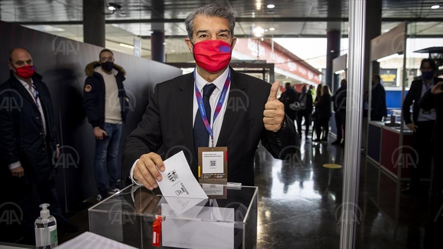 Laporta elected Barcelona president for 2nd time